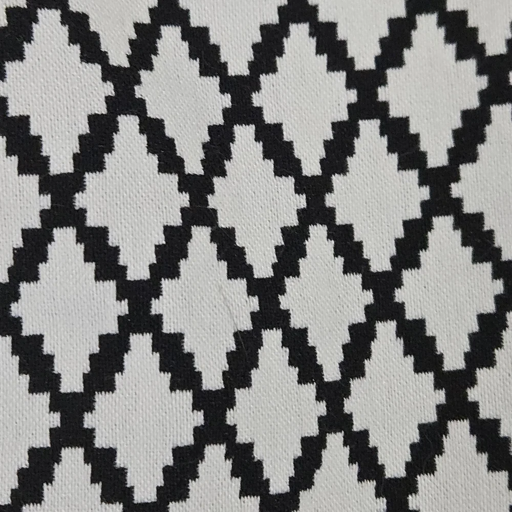 Karen Kane Black & White Geometric Harlequin Diamond Knit Skirt - Size L‎ NWOT